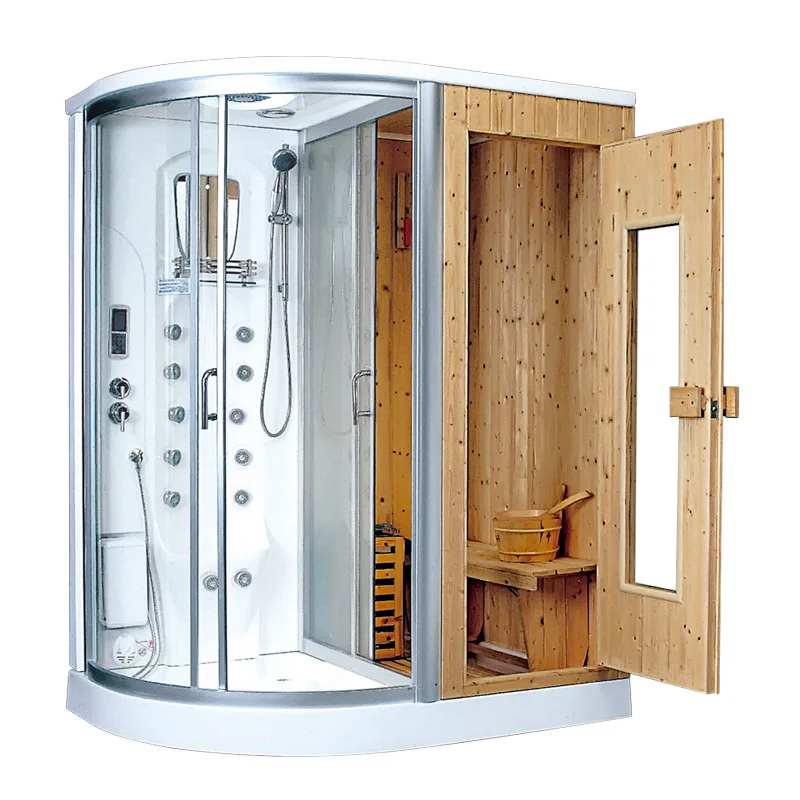 luxury air sauna and enclosure shower wood steam sauna room