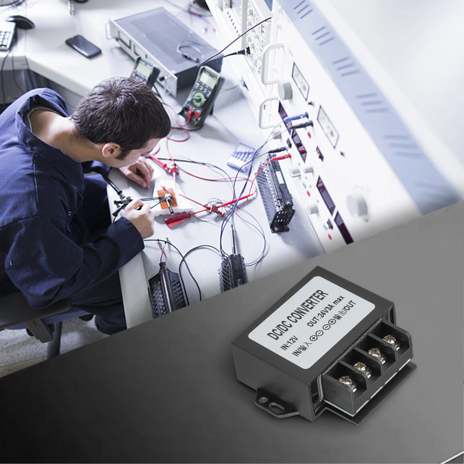 12V to 24V DC Converter 3A for LED Displays Alarms and DIY Projects with Advanced Over Current Protection Features