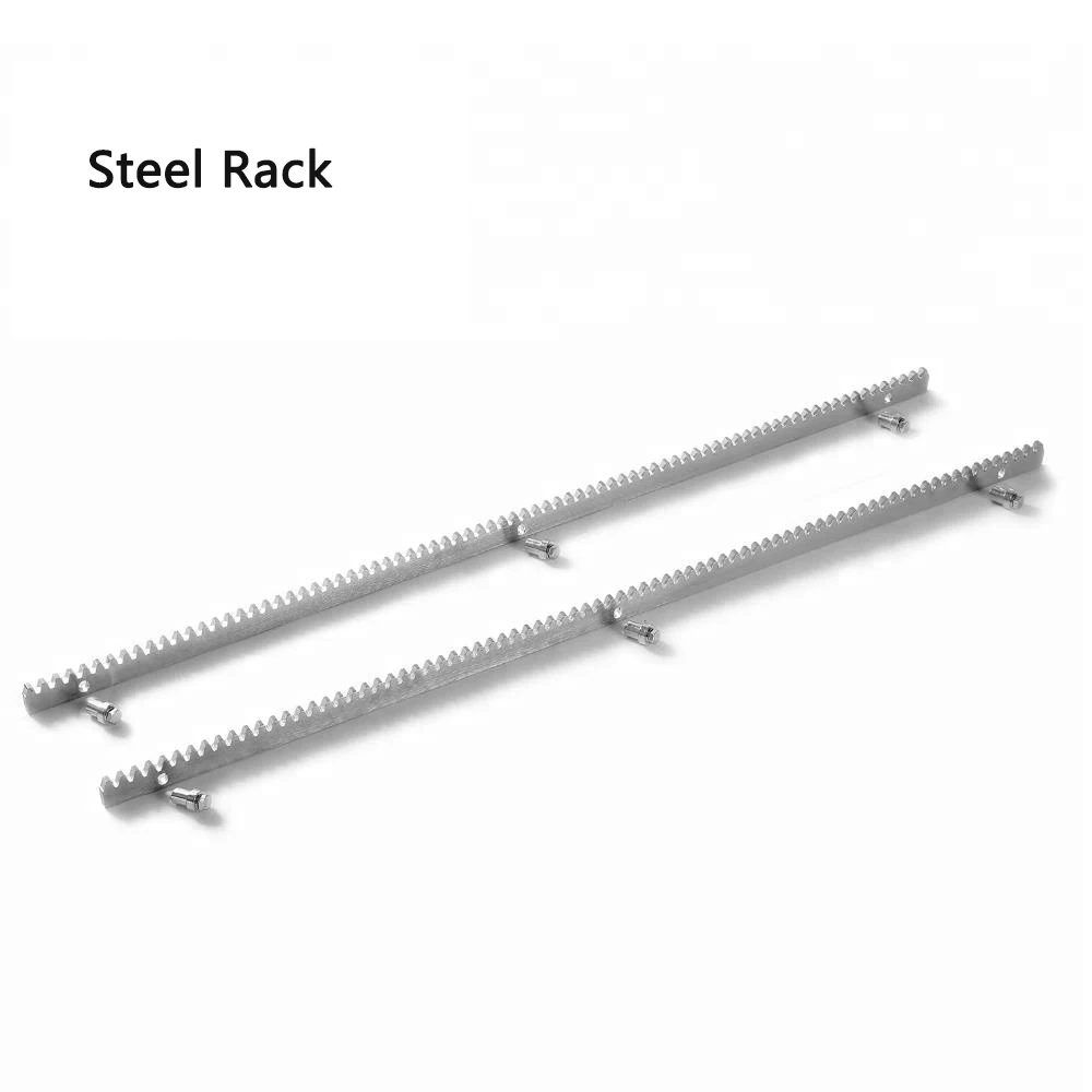 Sliding Gate Motor Gate Galvanized Steel Gear Rail Rack Metallic Zipper 1 Meter Per PCS 50CM Extend Optional with Screws