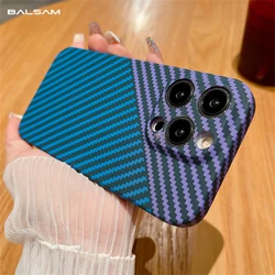 Ultra Thin Carbon Fiber Texture Matte Hard PC Case For iPhone 16 15 14 13 12 11 Pro Max 16 Plus X XR XS Luxury Shockproof Cover