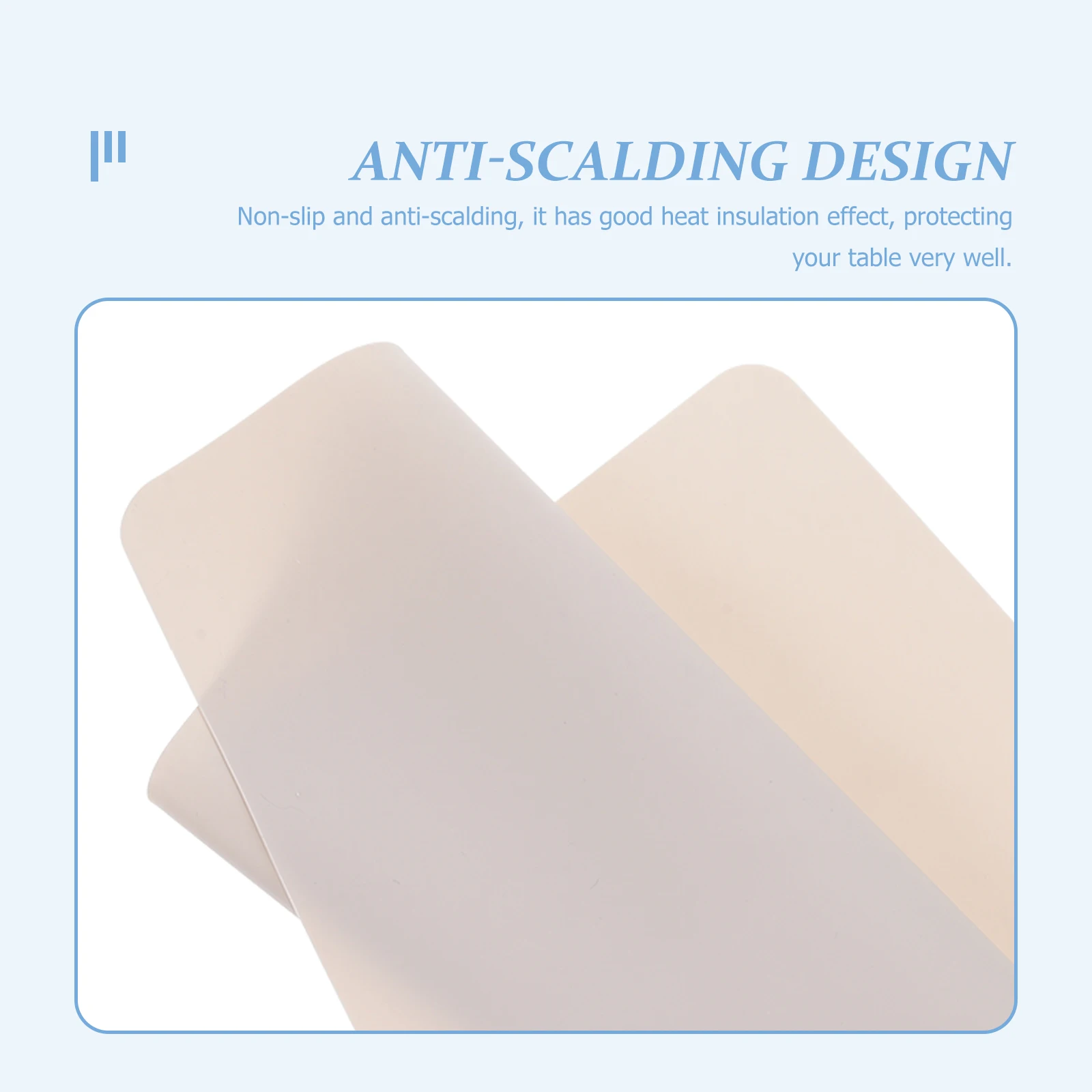 

Rectangle Silicone Place Mat Non-Slip Anti-Scald Heat-Resistant Table Mat Kitchen Dining Table Protector Large Silicone Placemat