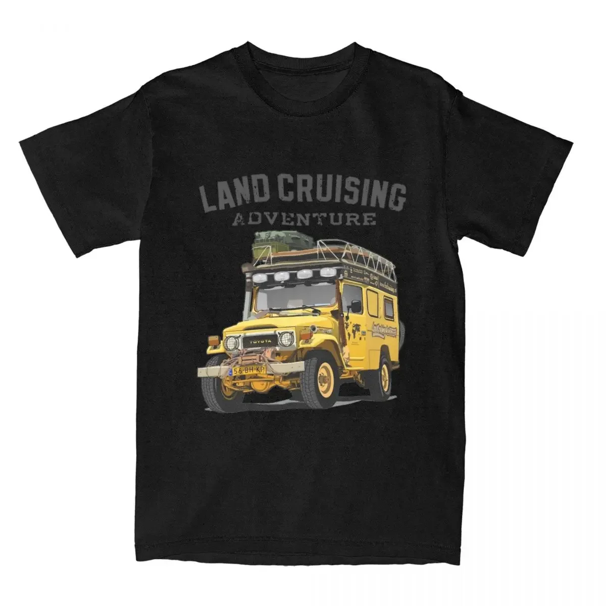 Landcruising Fj80 Overland Travel Apparel Tee Shirt T-Shirt 100% Cotton Gift Clothing Off Road 80 Land Cruiser for Men T Shirts