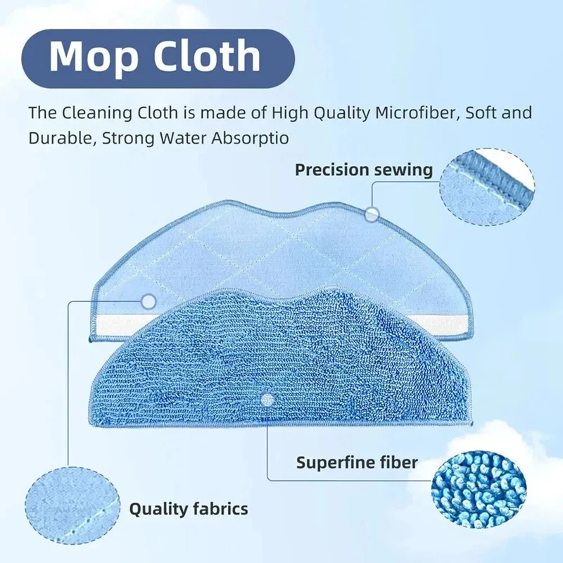 Для Rowenta Tefal X-Plorer Serie 75 S+/RG8597WH роликовая боковая щетка Hepa фильтр швабра тряпки детали робота-пылесоса