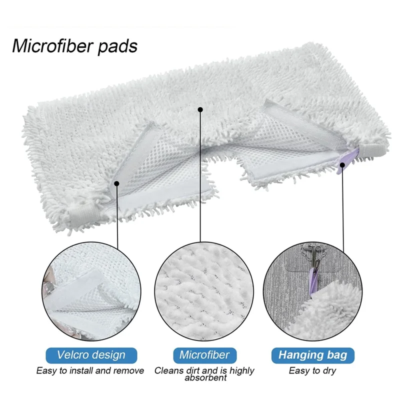 3 قطعة ممسحة جيب البخار استبدال منصات ل القرش S3501 S3601 S3550 S3901 S3801 S2901 S2902 وسادة ممسحة البخار القابلة لإعادة الاستخدام