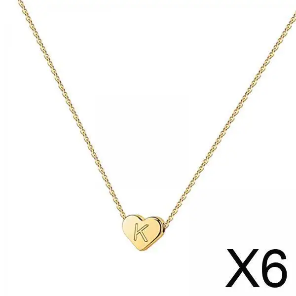 

Женское ожерелье, подвеска в виде золотого сердца, модные украшения, цепочка для свитера с алфавитом, изменяемого размера, подарок на День святого Валентина