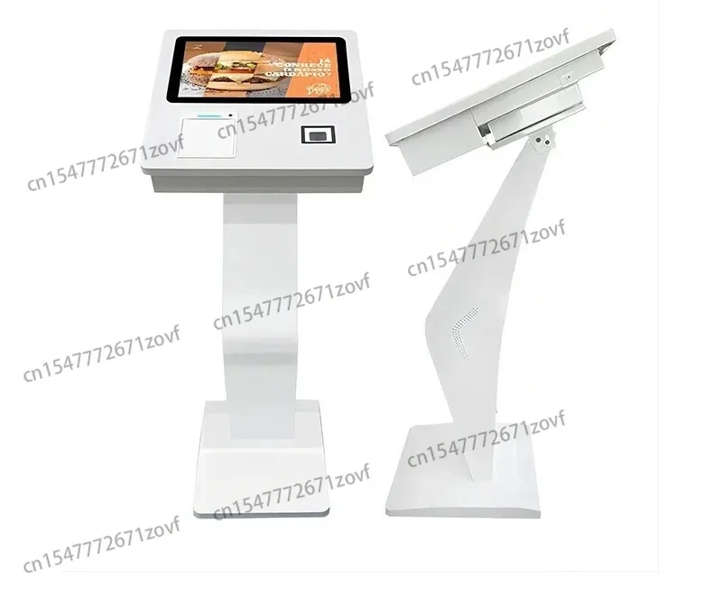 Fast food buffet order restaurant 21 24 27 32 inch touch screen cashless POS payment end point kiosk floor machine