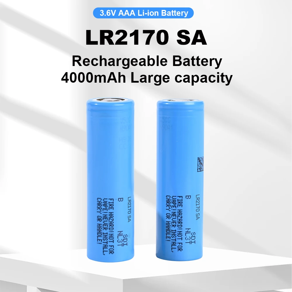 4PC LR2170SA 4000mAh Li ion battery cells 100% original rechargeable battery, 18650mAh, 25A, discharge 18650, 4000V lithium-ion