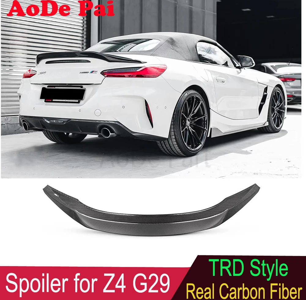 

Z4 G29 Spoiler Real Carbon Fiber Rear Boot Trunk Wings for BMW Z4 G29 2 Door Roadster M40i 2019-2025