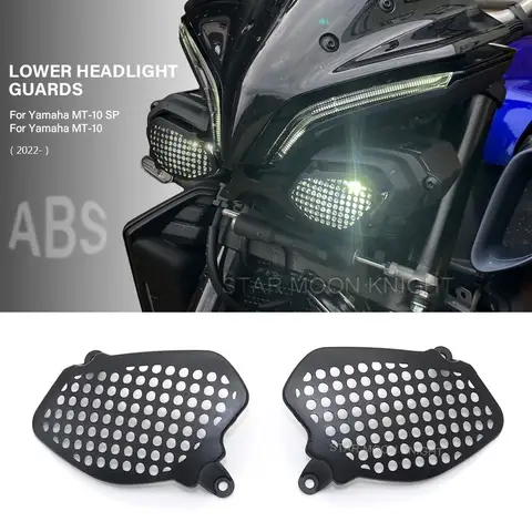 Yamaha MT-10 SP MT10 MT 10 2022 액세서리 하부 헤드 라이트 가드 안개 보조 위치 턴 라이트 그릴 보호 ​​커버