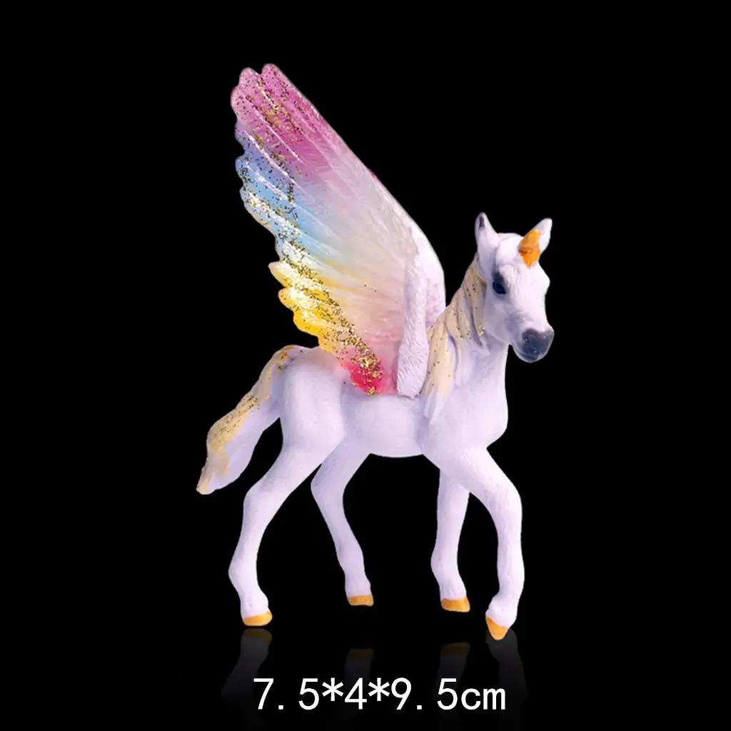 Quality Plastic Unicorn Horse Animal Figurine Fantasy Model Toy for Kids Collectible Decoration