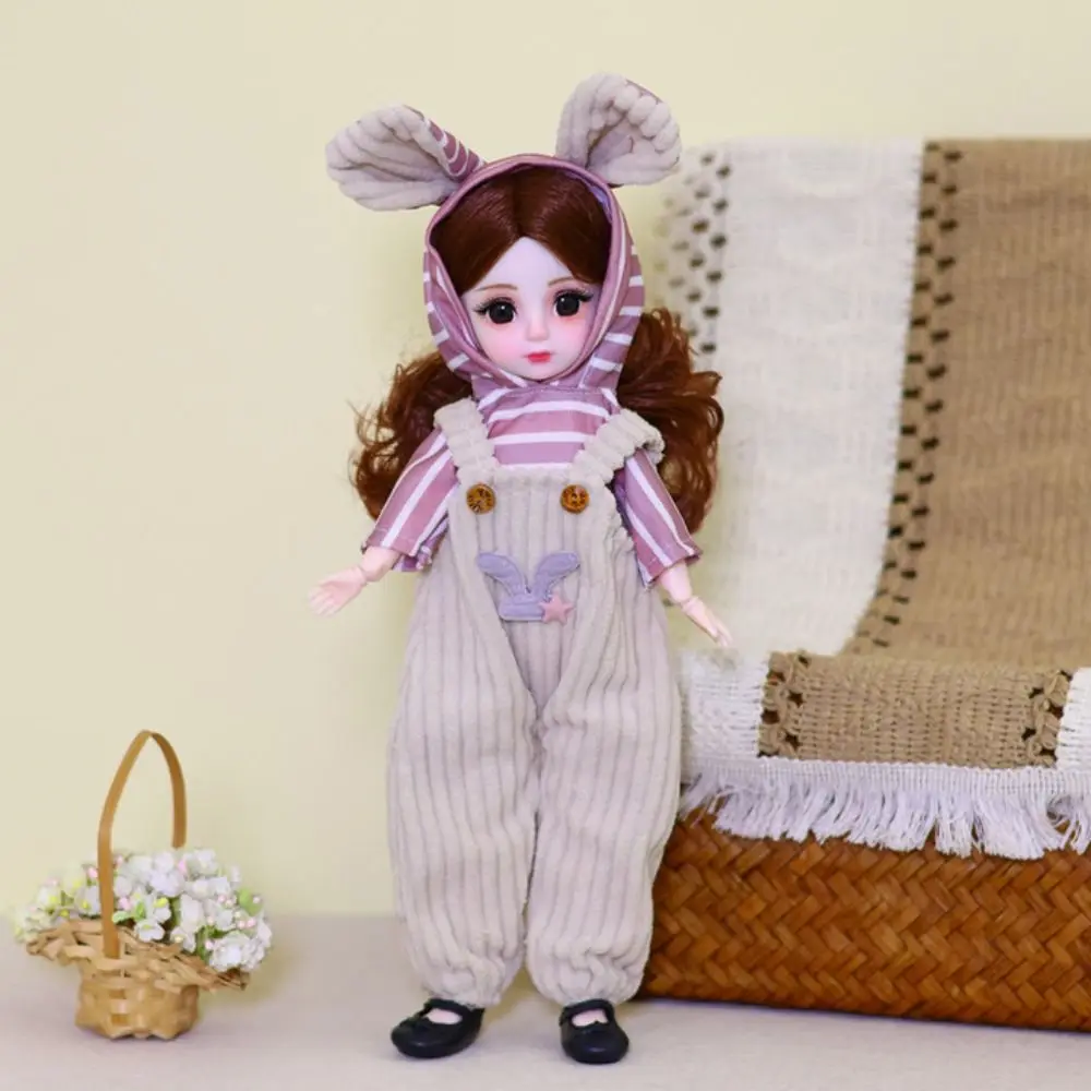 1/6 SD 30 cm Bjd-Puppe mit Kleidung, langes Haar mit Perücke, Make-up, Prinzessin, Anzieh-BJD-Puppen, Anime, attraktive Augen