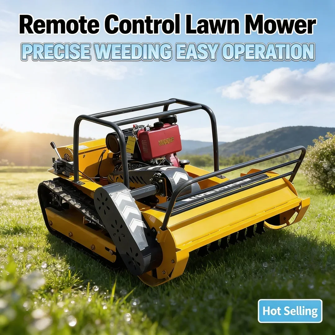 

Customized New Multifunctional RC Flail Lawn Mower - Remote Control Equipment for Agriculture Farm Garden