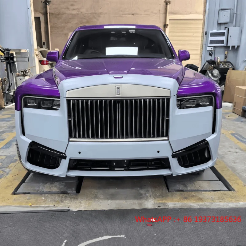 ل رولز رويس كولينان مجموعة المصد 2019 ترقية 2025 النسخة القديمة إلى النسخة الجديدة طقم الجسم التوصيل والتشغيل المصابيح الأمامية LED #5