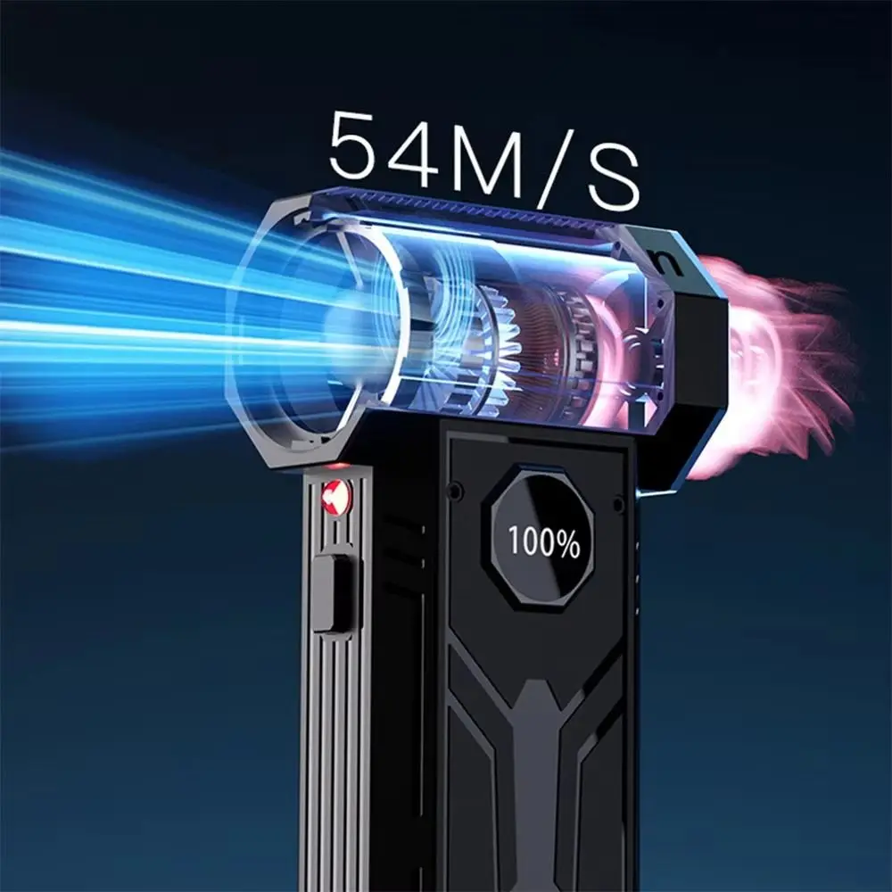 

Новый электрический вентилятор 100000 об/мин, перезаряжаемый через USB, регулируемая скорость ветра, высокоскоростной вентилятор, пылеочиститель, автомобильный вентилятор