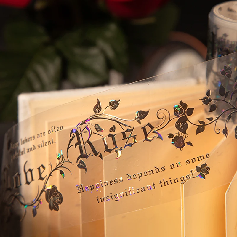 

Mr. Paper Retro Tape 200cm/Roll Dark Night Contract Series Gothic Theme PET Tape 6 Styles