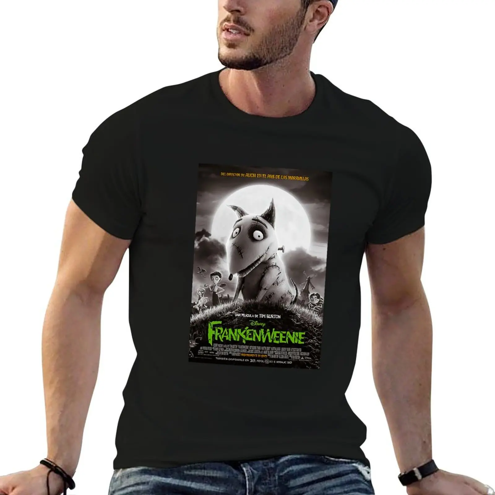 Frankenweenie FRANKENWEENIE T-Shirt Basic Simple Design Short Sleeve Shirt