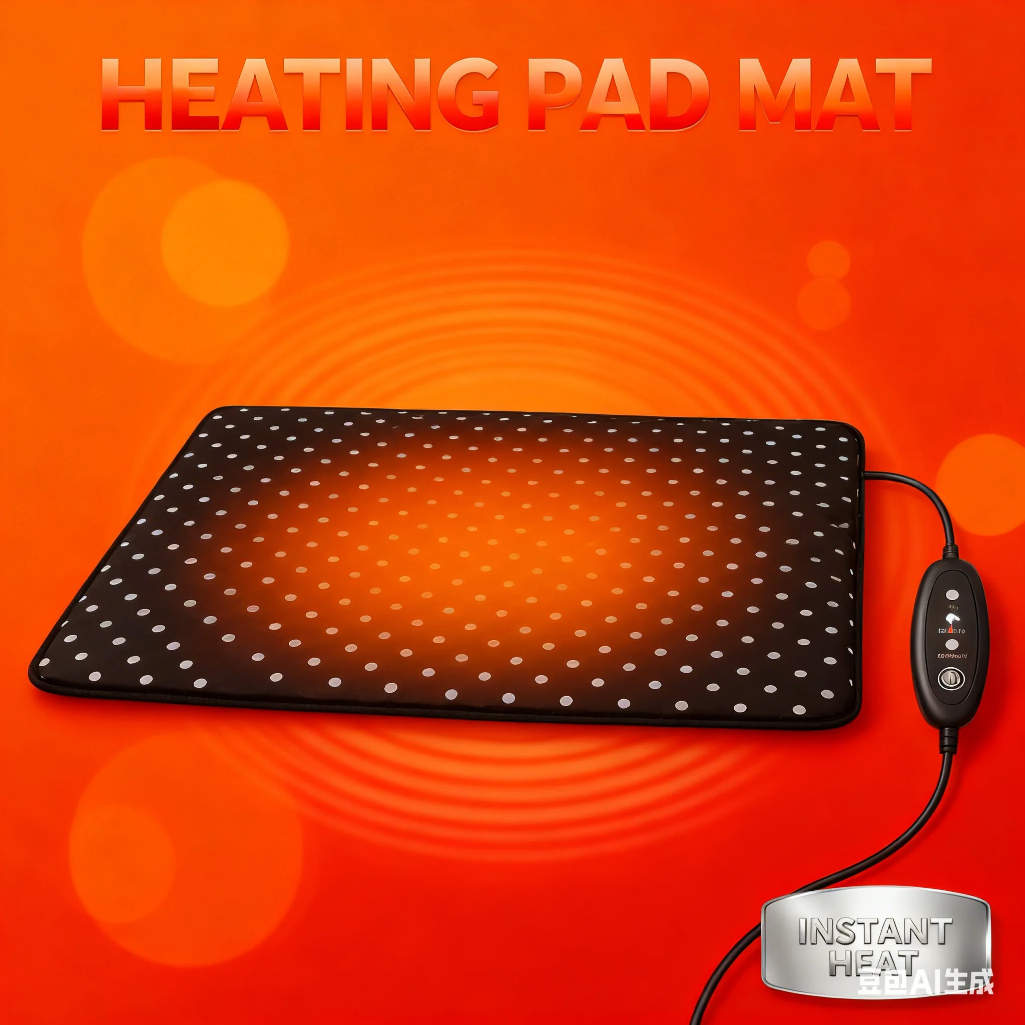 Foldable USB Heating Mat, Fast Warmth (27×37/37×47cm), Wear-Resistant, Portable for Desk Sofa Car Seat Pet Beds