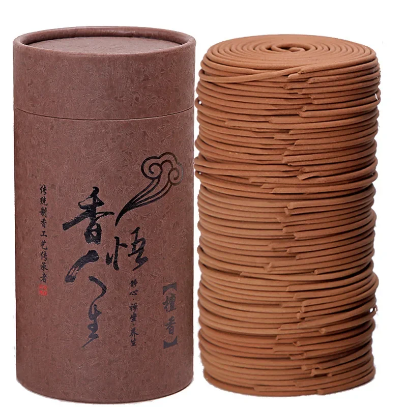 Natural 120 Rings Sandalwood Incense Coil Indoor Household Wormwood Mosquito Repellent Jasmine Toilet Deodorization Incense Coil