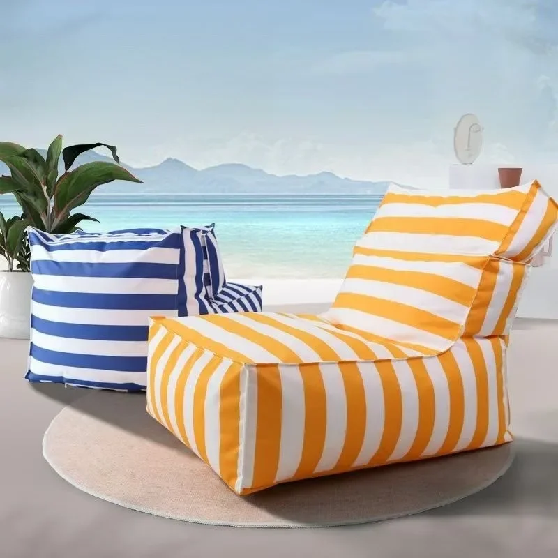 Outdoor Lazy Sofa Tatami Bean Bag Waterproof Single Person Beach Pool Camping Backrest Leisure Chair Bean Bag Chair