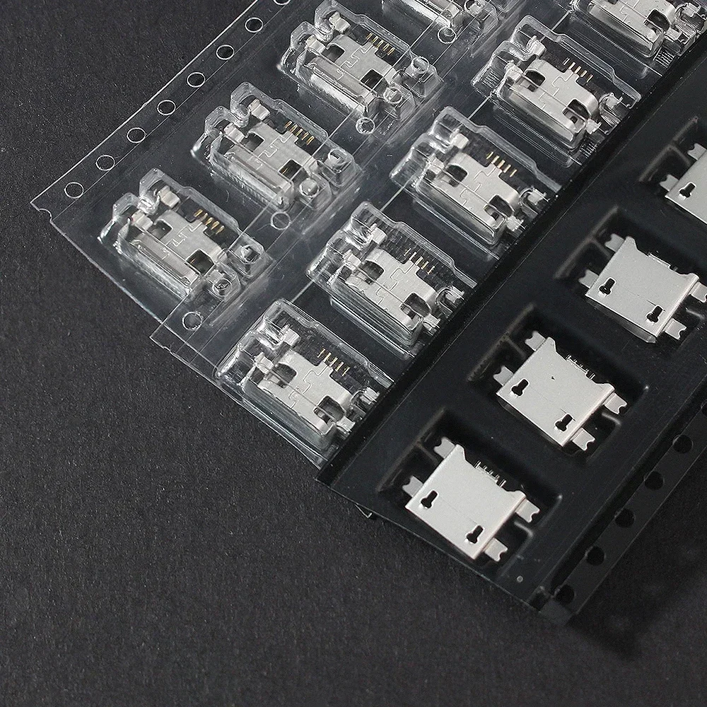 60 шт./240 шт. комплект разъемов Micro USB 12/24 модели USB-порт/хвостовая вилка для MP3/4/5 DIY SMD DIP набор разъемов USB набор