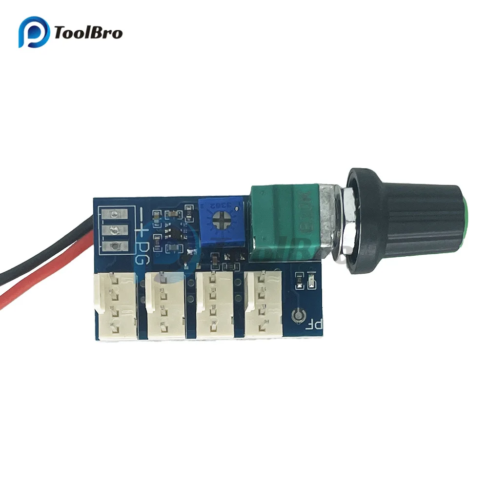 Manual four wire PWM fan speed controller with switch, chassis, 4-wire fan speed regulation, noise reduction DC12V, switchable