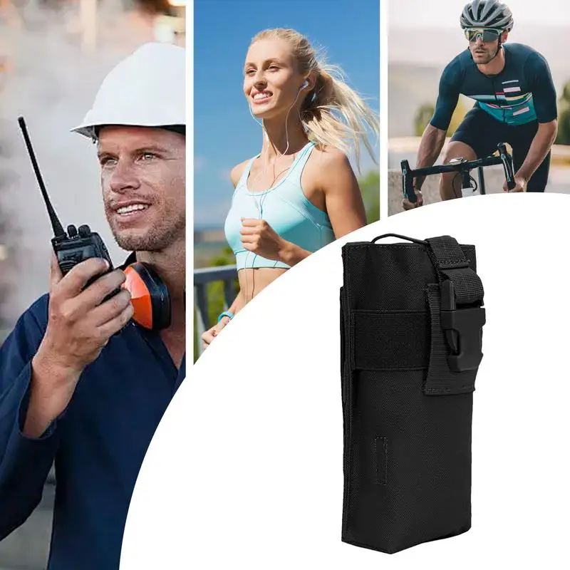 Bolsa portabotellas de agua, soporte ajustable para botella de agua, bolsa de cintura para Walkie Talkie, bolsa multifuncional para botella de agua diaria