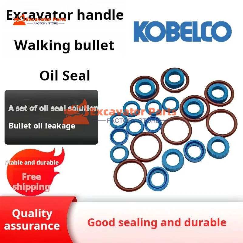 For Kobelco SK 200 210 230 250 260-6E-8 Super 8 Walking joystick handle bullet Oil Seal Excavator Parts