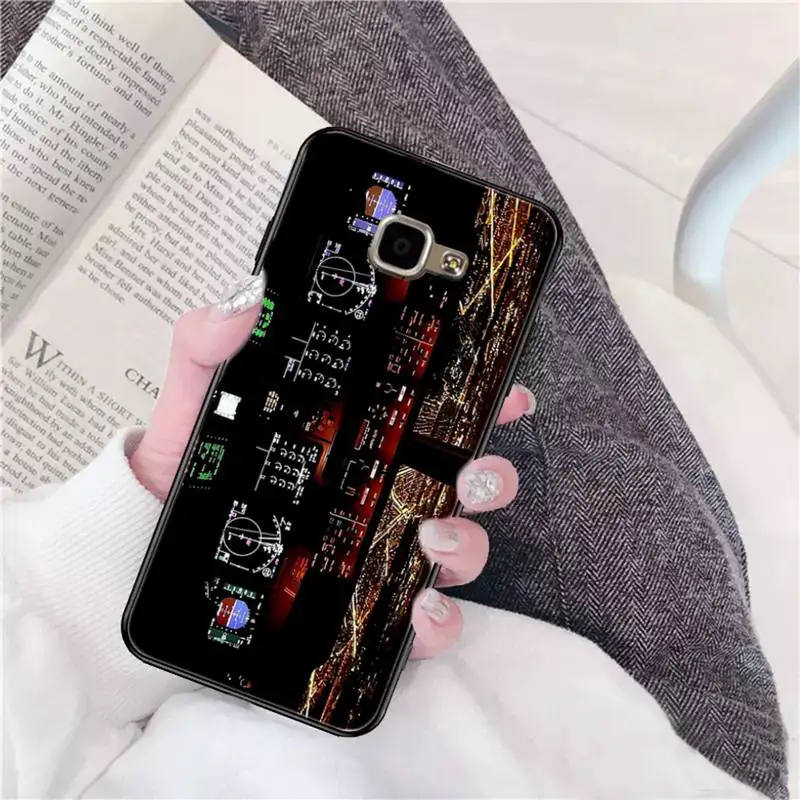 Aviation Aeroplane Helicopter Cockpit Instrument Phone Case for Samsung A51 01 50 71 21S 70 31 40 30 10 20 S E 11 91 A7 A8 2018