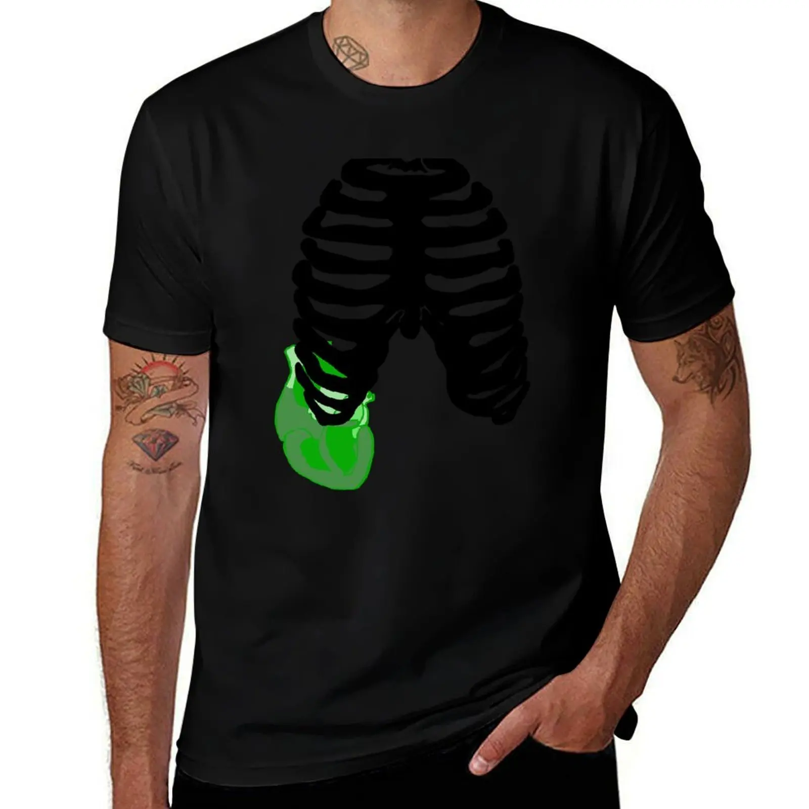 Vulcan Anatomy T-Shirt Large Size Casual Short Sleeve Top T-Shirt