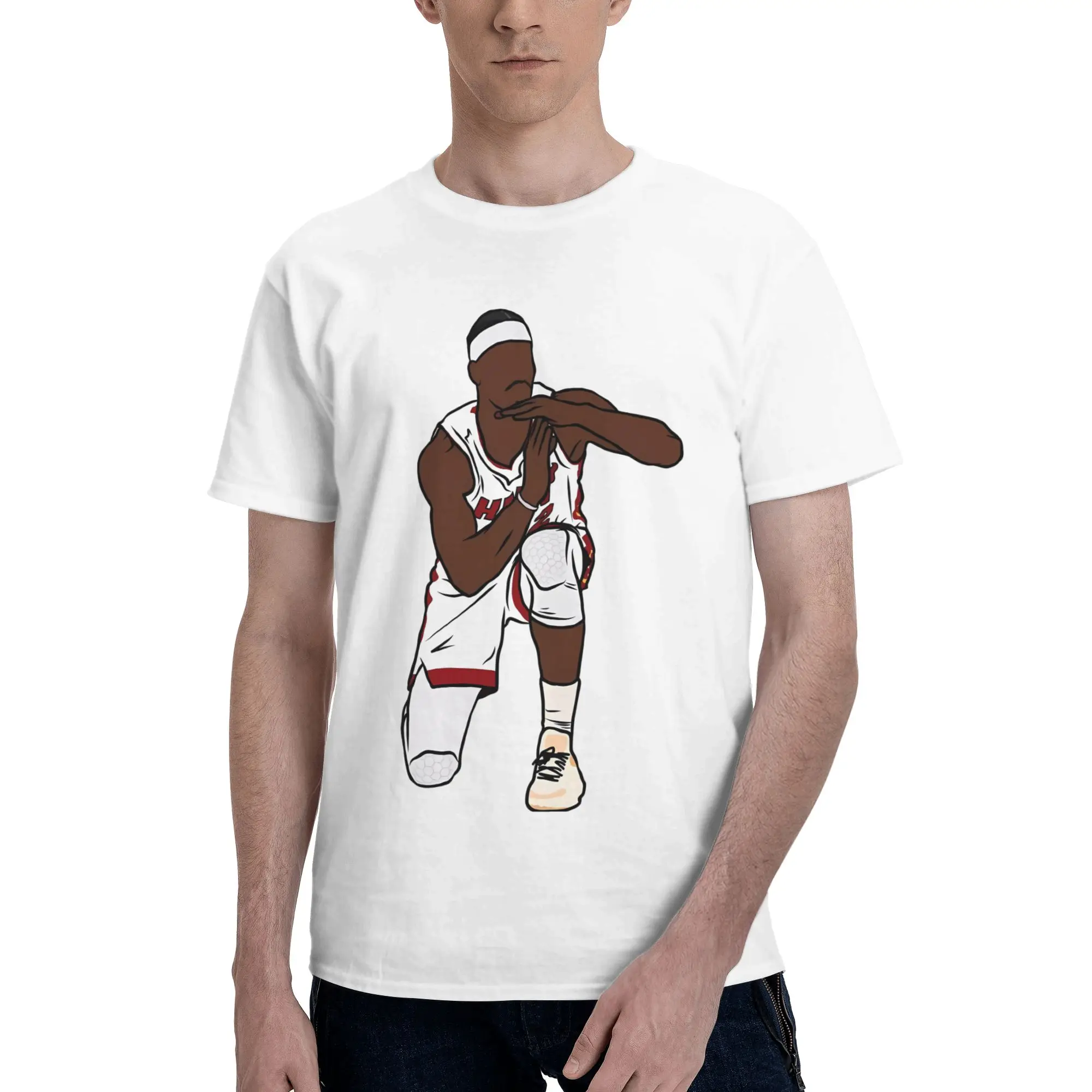 Jimmy Butler Timeout Celebration Literary Reversible T-shirt Urban Commuting Basic Tee