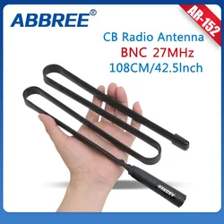 ABBREE Tactical Antenna 27Mhz 72/108CM CB Portable Radio with BNC Connector for Cobra Midland Uniden Anytone CB Radio