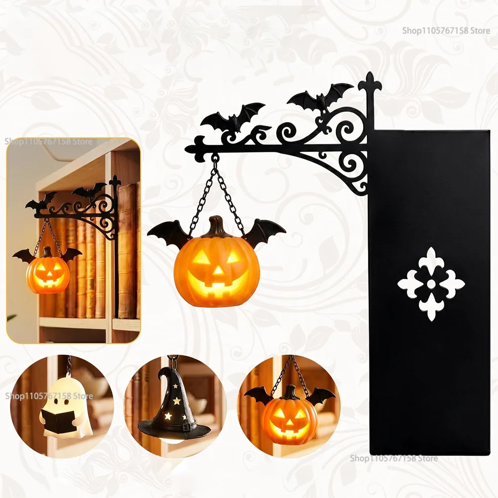 2026 Hot New Retro Hanging Street Lamp Model Ornament,Mini Bookshelf Lamp Slides Books for Hidden Display Lights for Book