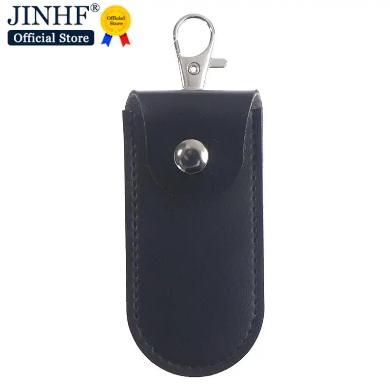 1pc Pouch Bag Case Protective Leather With Keychain For Usb Flash Drive Memory Stick