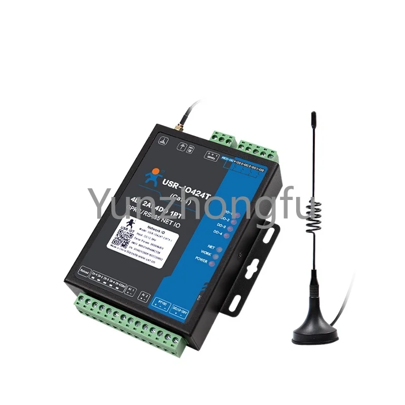 

Network relay input and output switch, analog 4-way wifi Ethernet acquisition module, manned IO424