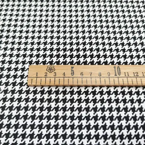 High Quality Brocade Jacquard Dress Fabric Fashion Houndstooth Dark Pattern Coat Clothing Sew Material Cloth by the Yard