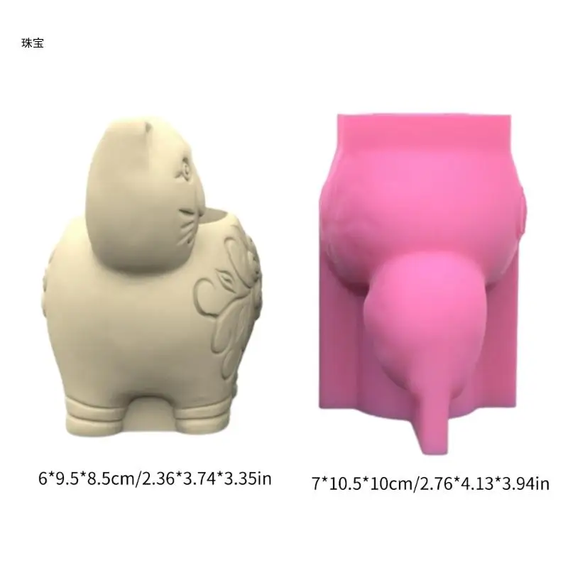 X5QE Shaped Silicone Vase Mold Ornament Moulds for Crafts and Home Decorations