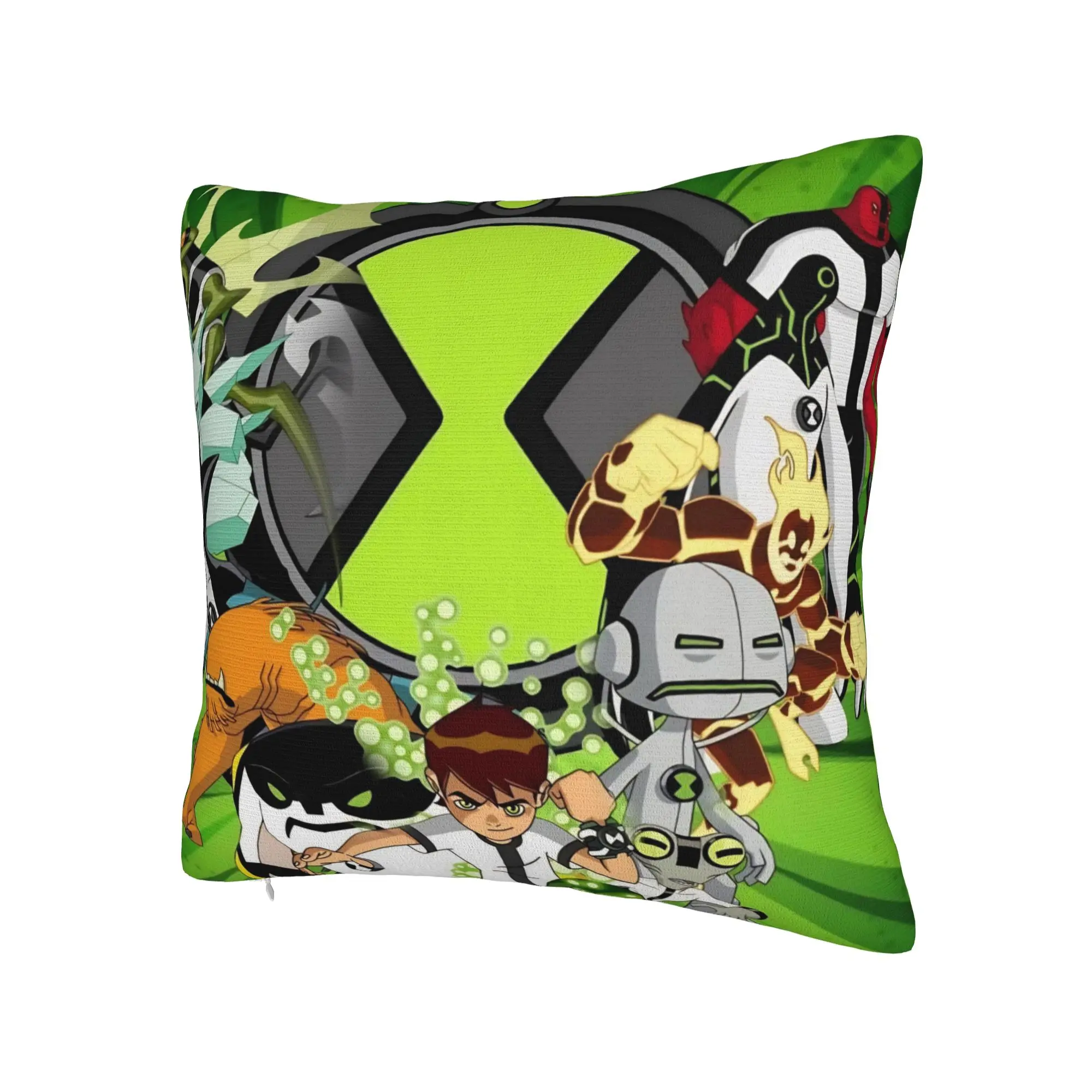 Ben 10 Anime Pillowcases Merchandise Soft Cushion Cover Decor  Throw Pillow Case Cover Bed Multi-Size