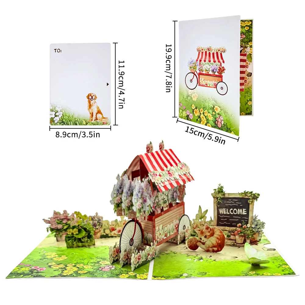 

New Creative Greeting Cards for Friends | 3D Pop-Up Cards for Mom | Thank-You Cards