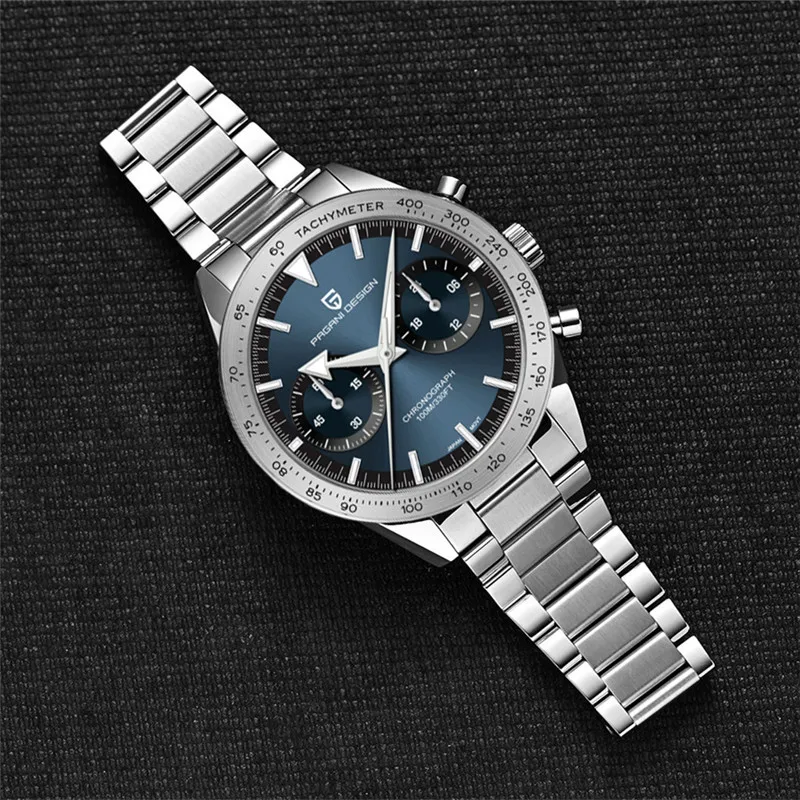 PAGANI DESIGN Moon Wristwatches Mens Luxury Brand Chronograph Quartz Watch For Men AR Sapphire Mirror Sports Reloj Hombre 1766