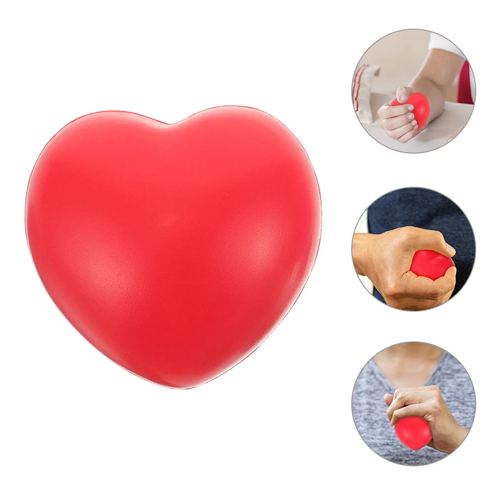 4Pcs Hand Exercise Ball Heart Shaped Squeeze Stress Ball Finger Massage Ball Hand Grip Ball