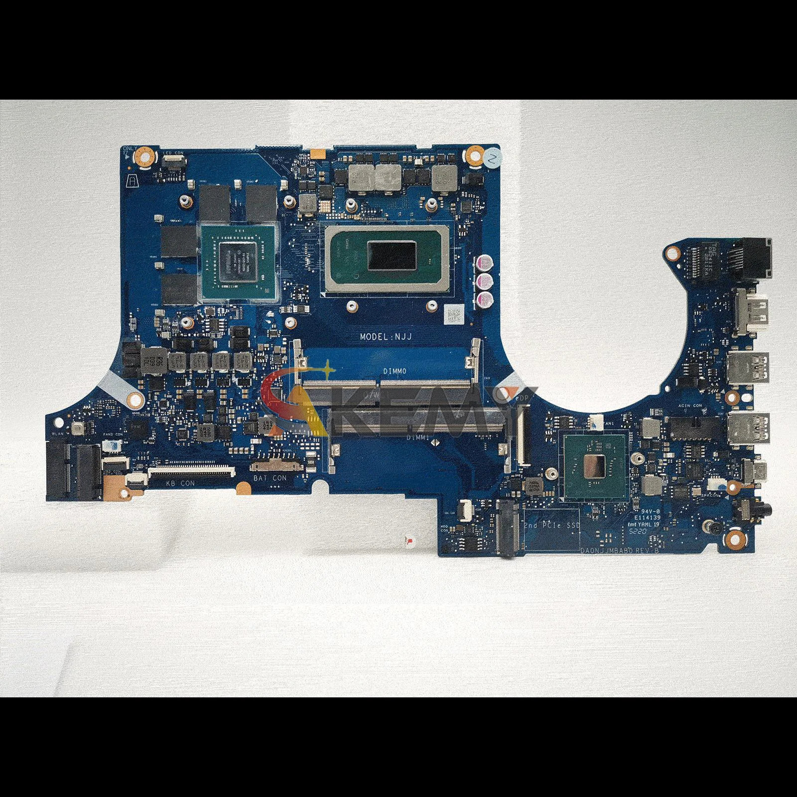 Placa base para ordenador portátil DA0NJJMBAG0 para ASUS TUF Gaming FX506H FX506HC FX506HE FX506HF con 11a generación i5 i7 i9 pruebas OK stk