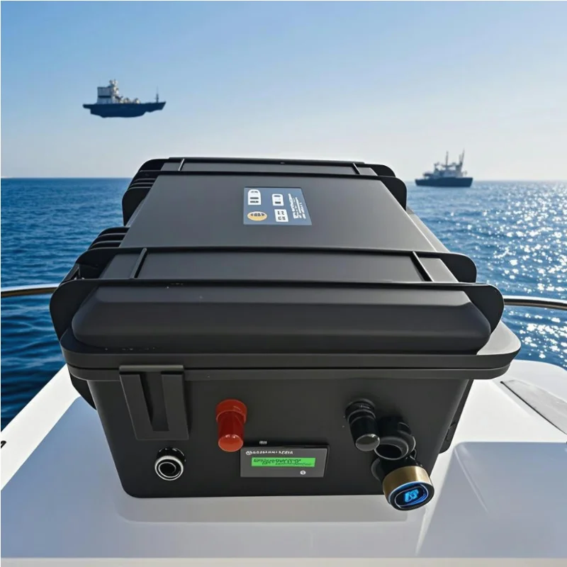 Deep Cycle LiFePO4 Battery 12V 60-250AH with BMS + 10A Charger High Capacity for Fish Boat Marine Vehicle Solar Power System