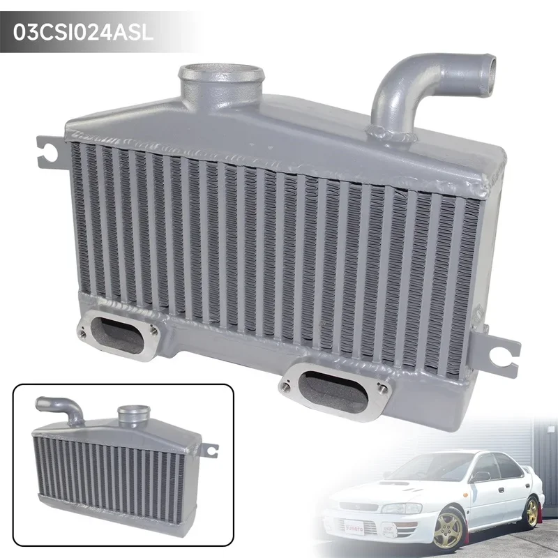 

Uprated Top Mount Intercooler Black/Silver Turbo EJ20 100mm For Subaru Impreza WRX STI GC8