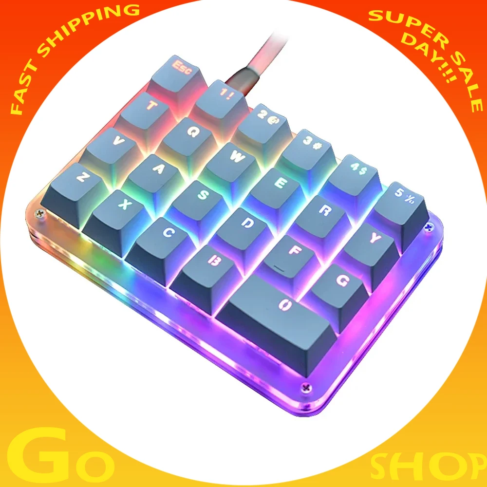 

G23 E24s 23keys Custom Macro Programming Keyboard One-handed Designer Drawing Ergonomics Mini Mechanical Keyboard Gifts