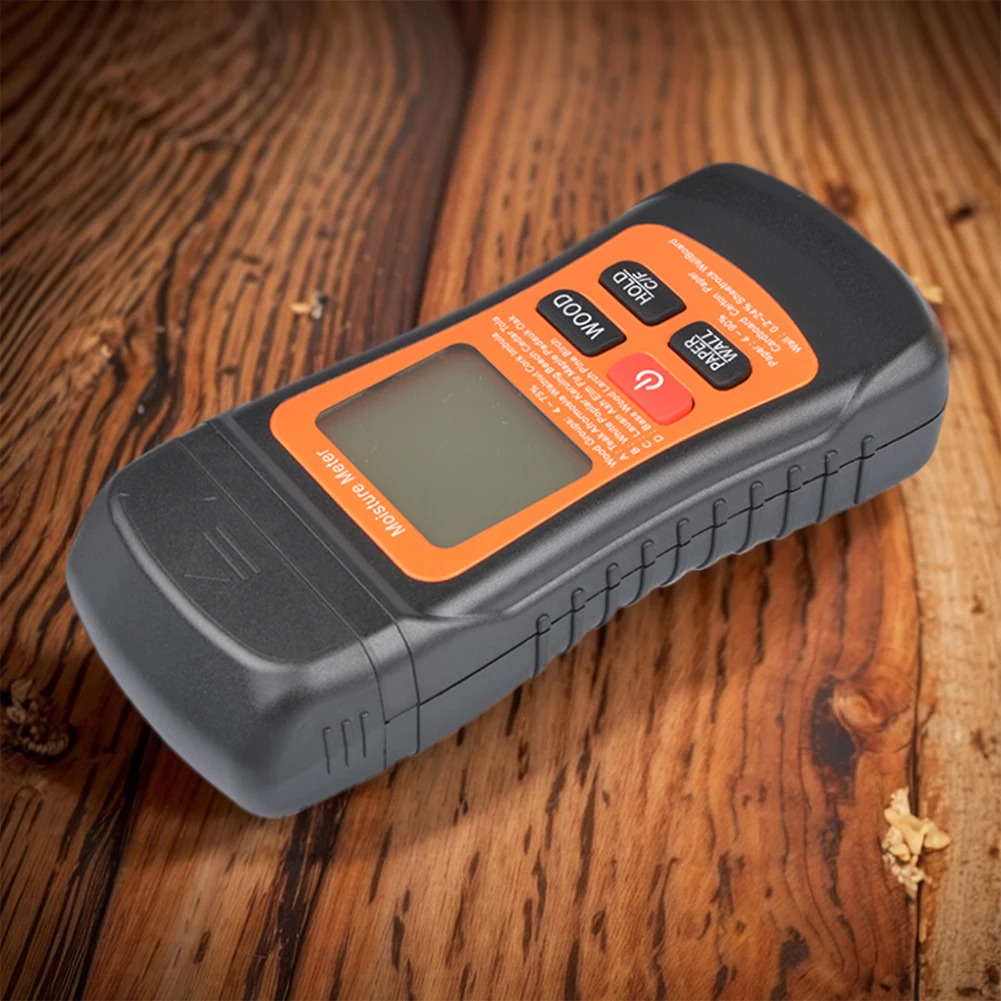 

Two Pins Timber Damp Detector Backlit Digital Tree Moisture Tester with Temperature Display for Building Materials Wood Wall