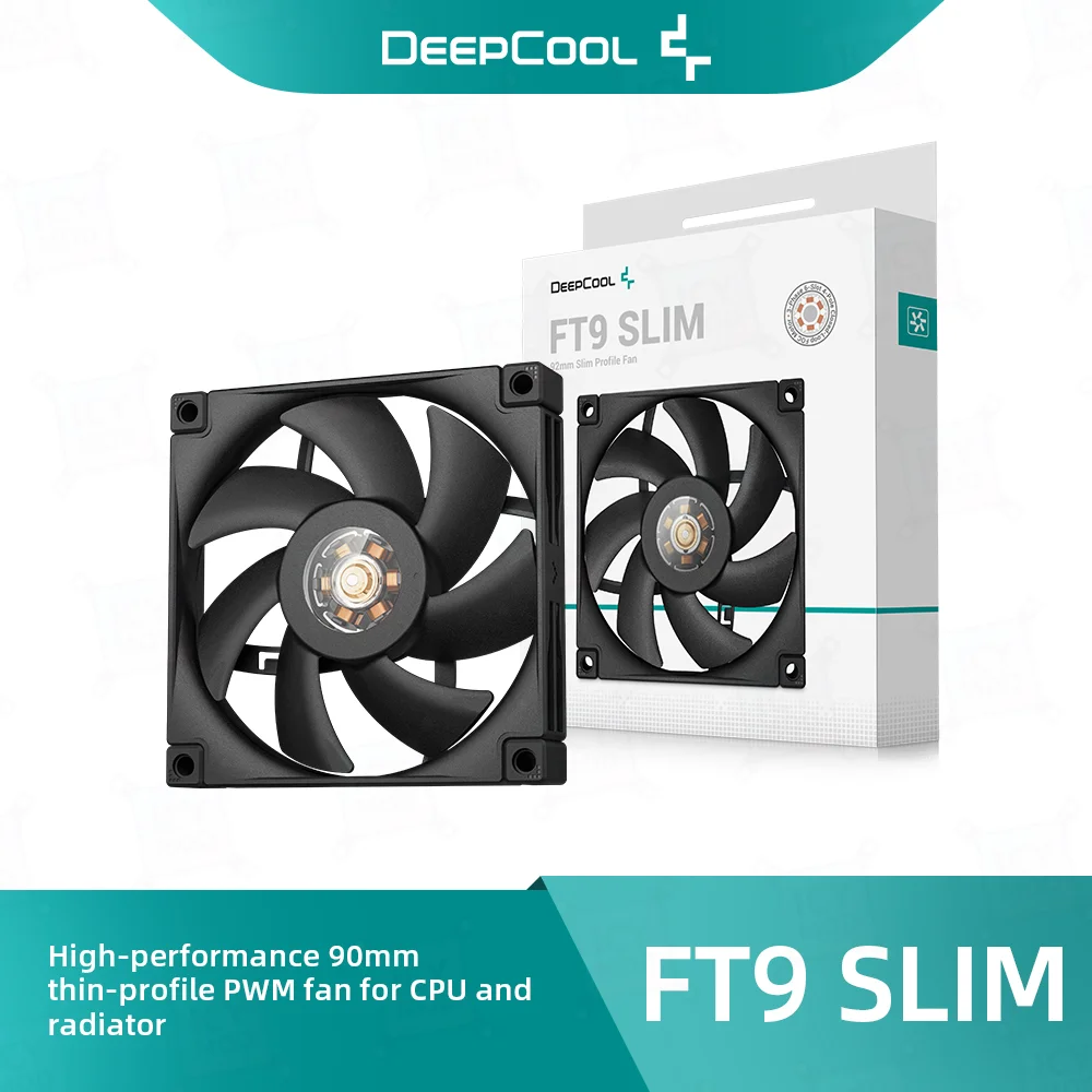 

Deepcool High-performance 90mm Thin-profile PWM Fan FT9 SLIM 15mm Thickness 31.18 CFM for CPU Cooler ITX Chassis