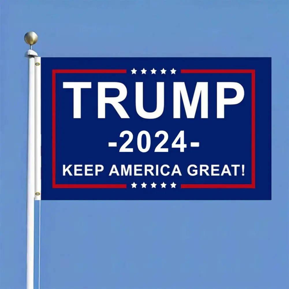 

Trump Banner 90x150cm Trump 2024 Flag Keep America Great President Usa Campaign Flag Neatly Sewn Blue Donald For President USA