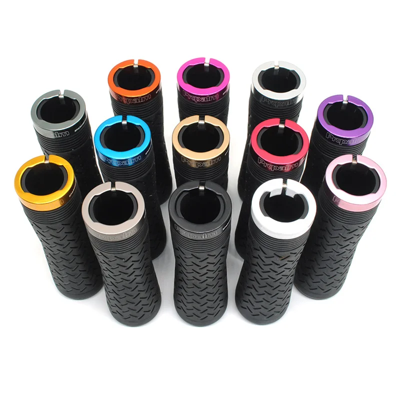 propalm grips bicycle rubber engineering barrel type single locking grips 130mm for brompton MTB handle