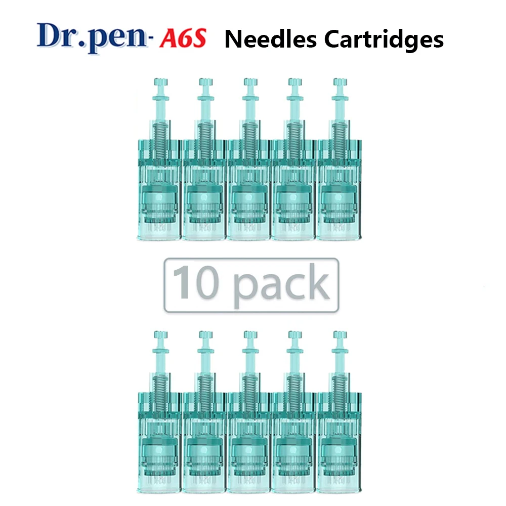 Dr.Pen Ultima A6S Needle Cartridge  - Ekai Original Derma Pen A6S Replacement Parts Microneedling Needles ( 10 pcs)