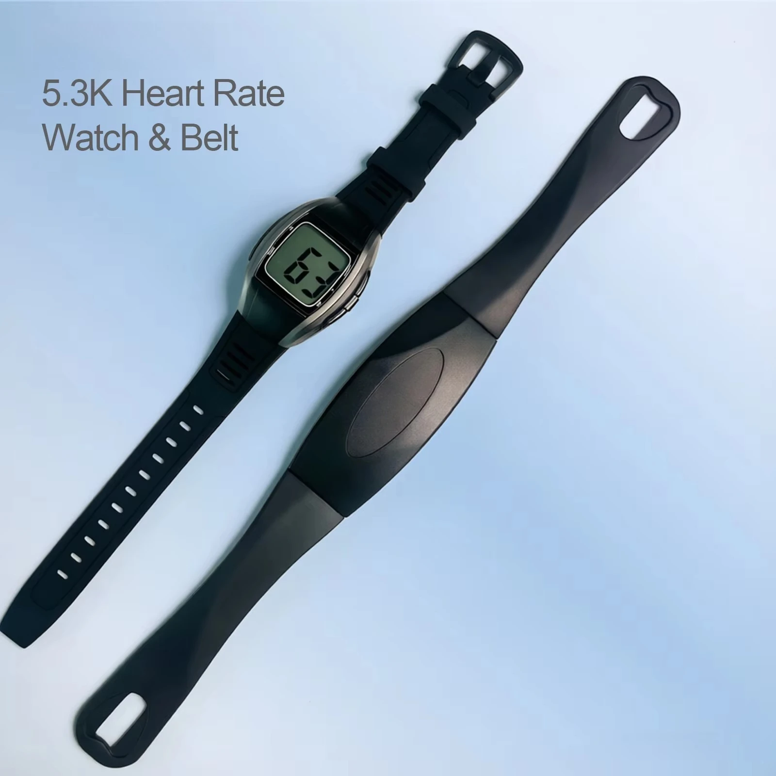 Wireless Horse Heart Rate Monitor Watch and Belt, Fast Measurement, Backlit LCD, Waterproof, High Precision KYTO2598